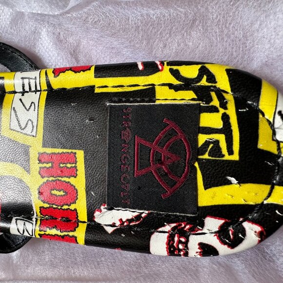 Strange Cvlt Women's 11 Misfits Horror Business Flip Flop Sandals Crimson Ghost - Picture 7 of 11